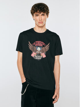 BIG STAR BIG STAR T-Shirt MELLER Czarny Comfort Fit