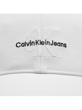 Calvin Klein Kapa S šiltom Monologo Embro K50K512180 Bela