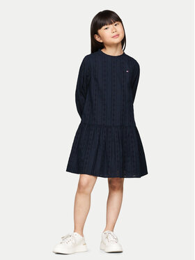Tommy Hilfiger Tommy Hilfiger Elegantna haljina KG0KG08216 M Tamnoplava Regular Fit