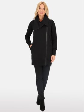 Perso Perso Prechodný kabát BLH61ANELAF Čierna Regular Fit