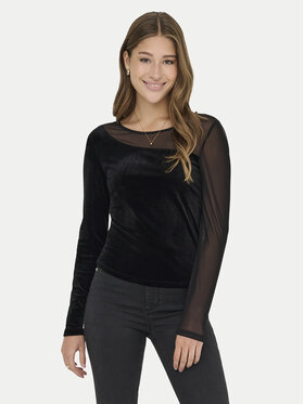 ONLY ONLY Blúz Smooth 15360668 Fekete Slim Fit