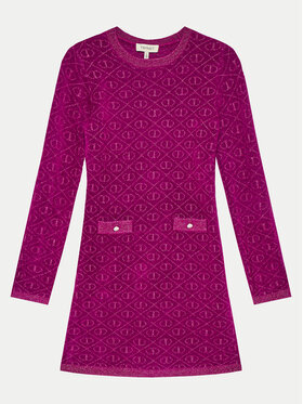 TWINSET TWINSET Плетена рокля 242GJ3061 Розов Regular Fit