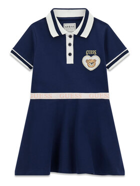 Guess Guess Každodenné šaty K6RK14 K7064 Tmavomodrá Regular Fit
