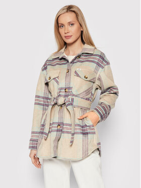 Lee Lee Kurtka przejściowa Overshirt L45HTETY 112144047 Beżowy Regular Fit
