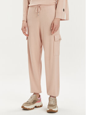 Liu Jo Liu Jo Pantaloni tricotați Ecs Pant. Maglia Lung TA4044 MS49I Roz Regular Fit