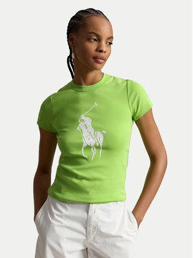 Polo Ralph Lauren Polo Ralph Lauren Tričko 211A96259004 Svetlo zelená Slim Fit