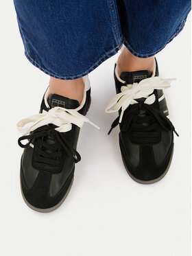 Tommy Jeans Tommy Jeans Сникърси Tjw Low Profile Runner Lthr Mix EN0EN03001 Черен