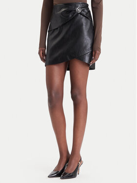 Guess Guess Ādas imitācijas svārki W6BD27 W4251 Melns Slim Fit