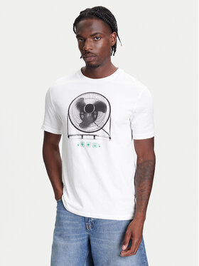 United Colors Of Benetton United Colors Of Benetton T-shirt 3BL0U10AG Bianco Relaxed Fit