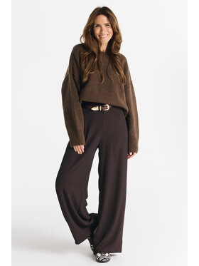 Salme Salme Sweter Livia Brązowy Oversize