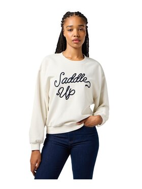 Wrangler Wrangler Bluza 112364504 Biały Oversize