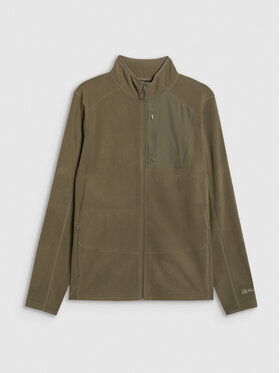 4F 4F Bluza techniczna HALNY Khaki Regular Fit