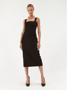Versace Jeans Couture Versace Jeans Couture Дънкова рокля 75HAO950 Черен Slim Fit