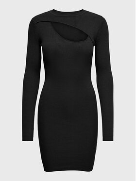 ONLY ONLY Trikotāžas kleita Liza 15267964 Melns Slim Fit