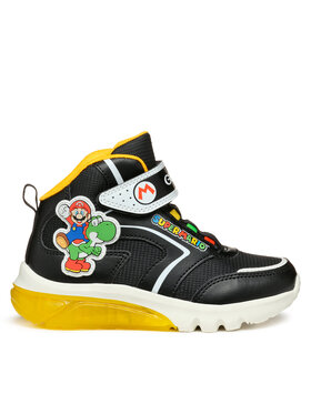 Geox Geox Sneakersy J Ciberdron Boy J46LBJ 054FU C0054 D Čierna