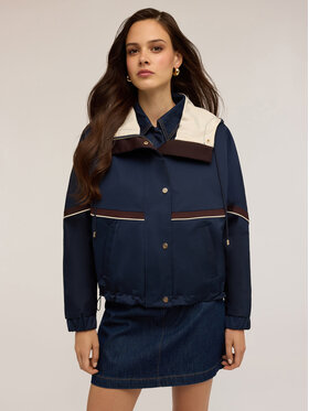 Motivi Motivi Płaszcz R243W000143N034 Niebieski A-Line Fit