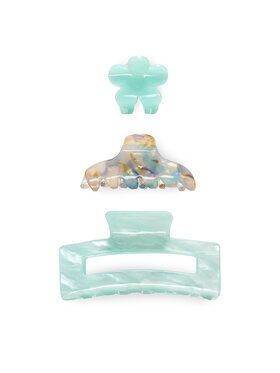 ONLY ONLY Set 3 agrafe de păr 15340115 Albastru