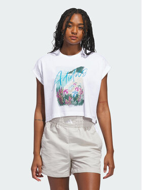 adidas adidas T-Shirt 158893 Biały Loose Fit