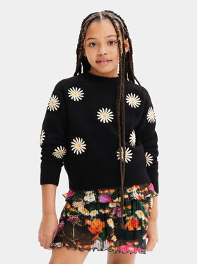 Desigual Desigual Sweater 23WGJF01 Fekete Regular Fit
