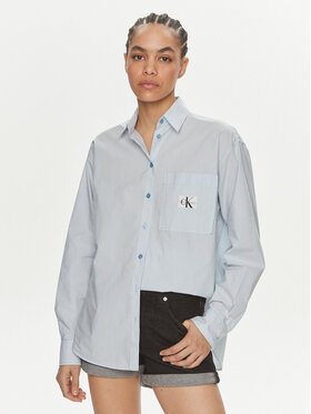 Calvin Klein Jeans Calvin Klein Jeans Marškiniai J20J222610 Mėlyna Relaxed Fit