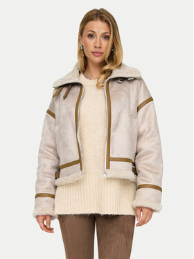 ONLY ONLY Δέρμα προβάτου Ylva 15322042 Μπεζ Regular Fit