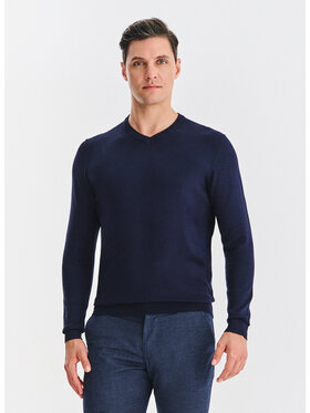 Pako Lorente Pako Lorente Sweter P25WN-2X-034 Granatowy Classic Fit
