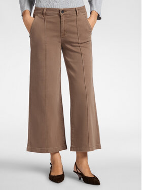 Elena Mirò Elena Mirò Pantaloni di tessuto P153P000344N022 Marrone Cropp Fit