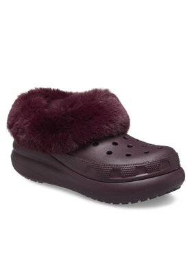 Crocs Crocs Natikače Crocs Furever Crush Clog 208446 Tamnocrvena