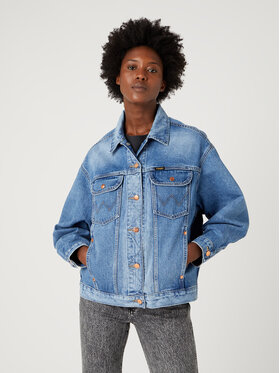 Wrangler Wrangler Veste en jean Jumbo W4Z47335Q 112332047 Bleu Relaxed Fit