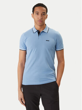 BOSS BOSS Polokošile Paul 50506193 Světle modrá Slim Fit