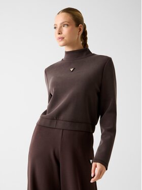 Guess Guess Majica dugih rukava 164821 Smeđa Classic Fit