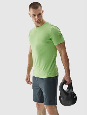 4F 4F Szorty sportowe 4FWAW24TFSHM697-22M Szary Regular Fit