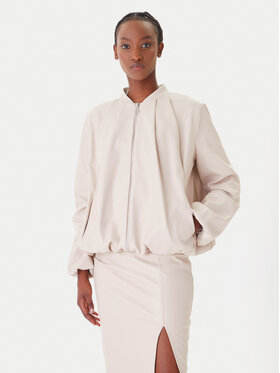 Rinascimento Rinascimento Giacca in similpelle CFC0127530003 Beige Relaxed Fit