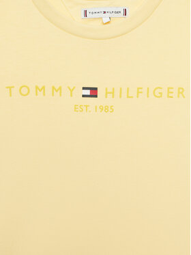 Tommy Hilfiger Komplet Majica In športne Kratke Hlače Essential KG0KG07281 D Rumena Regular Fit