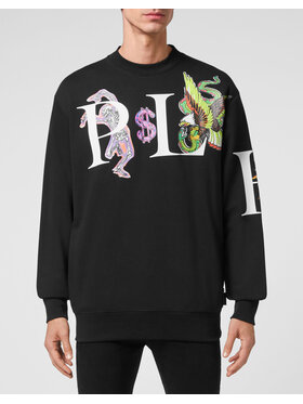PHILIPP PLEIN PHILIPP PLEIN Mikina 283 Černá Regular Fit
