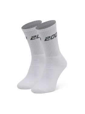2005 2005 Klasické ponožky Unisex Basic Socks Bílá