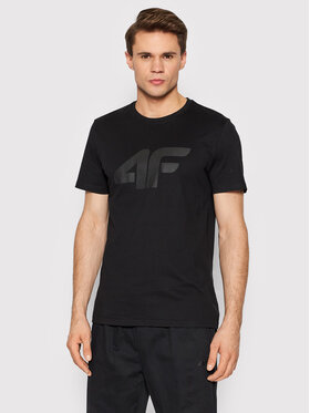 4F 4F T-Shirt H4L22-TSM353 Μαύρο Regular Fit