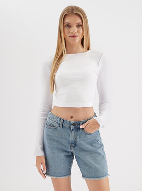 Noisy May Noisy May Majica Maya 27027280 Bijela Slim Fit