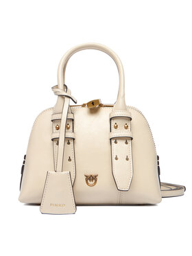 PINKO PINKO Дамска чанта Bowling Bag Zip Mini AI 25-26 PLTT 105333 A0QO Екрю