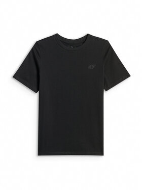 4F 4F T-Shirt BASIC+ Czarny Regular Fit