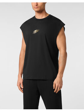 Plein Sport Plein Sport Tank top 24105 Czarny Regular Fit