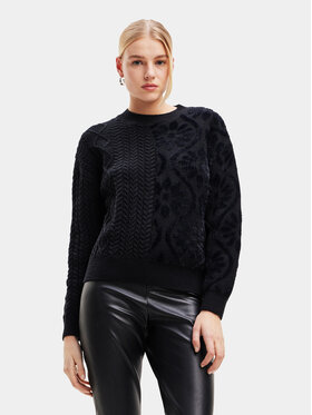 Desigual Desigual Pullover 23WWJF50 Schwarz Loose Fit