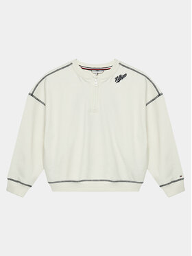 Tommy Hilfiger Tommy Hilfiger Pulóver Hilfiger Script 85 Sweatshirt KG0KG07719 Ekru Regular Fit