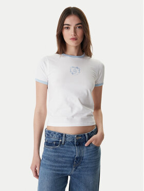 Guess Jeans Guess Jeans Póló W6RI16 J1314 Fehér Regular Fit