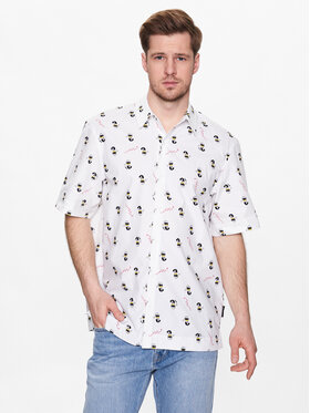 KARL LAGERFELD KARL LAGERFELD Koszula DISNEY 605994 532670 Biały Regular Fit