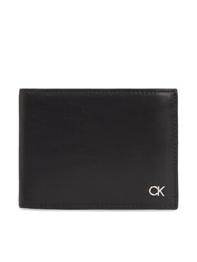 Calvin Klein Calvin Klein Veľká pánska peňaženka Metal Ck K50K511689 Čierna