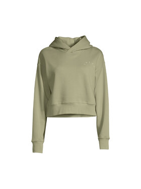 Casall Casall Bluza Favourite Crop Hoodie Zielony Cropped Fit