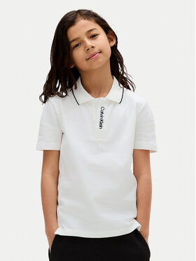 Calvin Klein Jeans Calvin Klein Jeans Poloshirt Embro Logo IB0IB02542 D Weiß Regular Fit