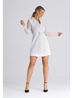 FIGL FIGLFIGL Vestito SUKIENKA M937 Écru Regular Fit