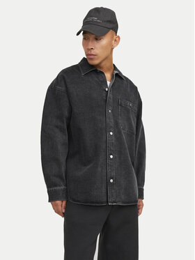 Jack&Jones Jack&Jones Τζιν πουκάμισο Santorini 12250602 Μαύρο Relaxed Fit